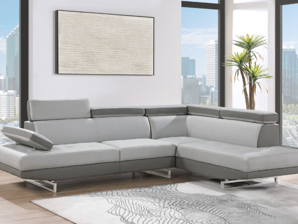 U9784 Dark Gray/Light Gray Sectional