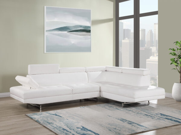 U9784 White Sectional