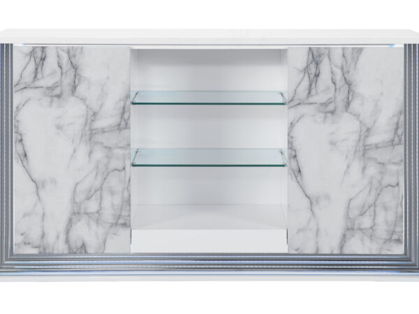 Ylime White Marble Buffet