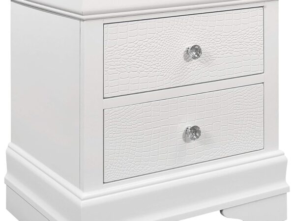 Pompei White Nightstand