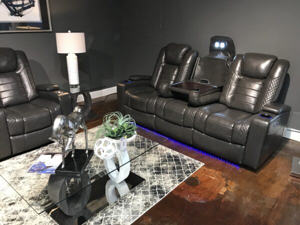 U1871 Gray Reclining Sofa