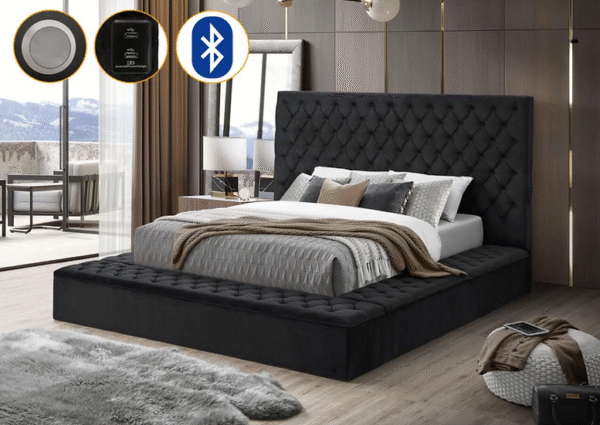 Bliss Square Bed Black