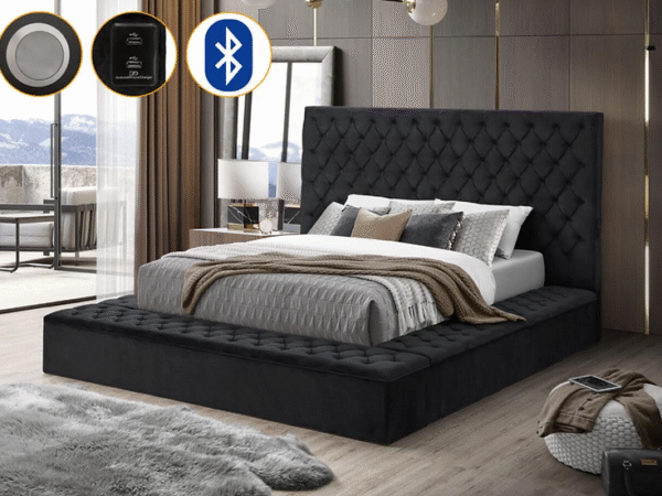 Bliss Square Bed Black