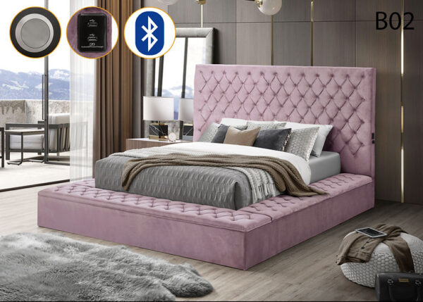 Bliss Square Bed Pink