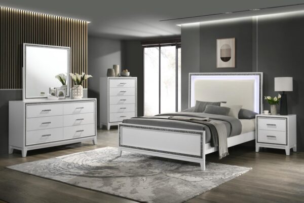 B330 - Tala White TWIN/ FULL SIDE RAILS