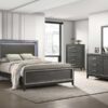 B331 - Tala Grey Twin Bed W/ LED