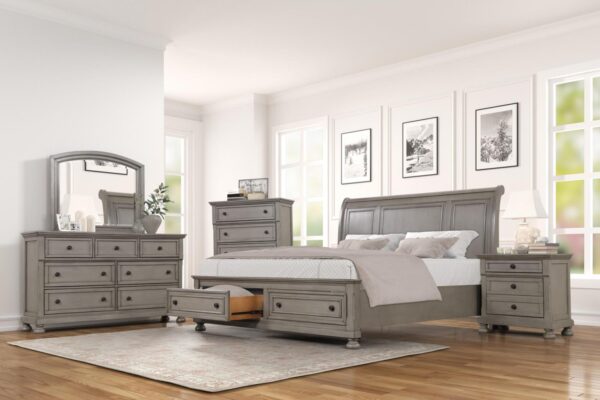 B421 - Carson LT Grey QUEEN/KING SIDE RAIL