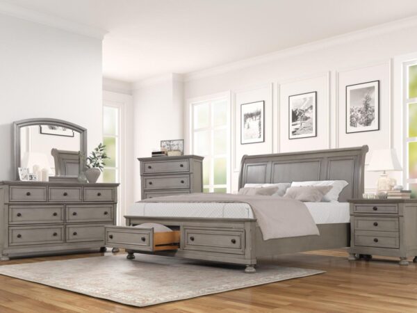 B421 - Carson LT Grey QUEEN HEADBOARD