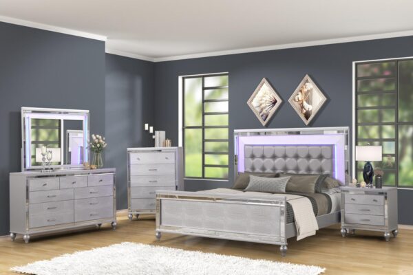 B515 - Emma Silver QUEEN / KING SIDE RAILS