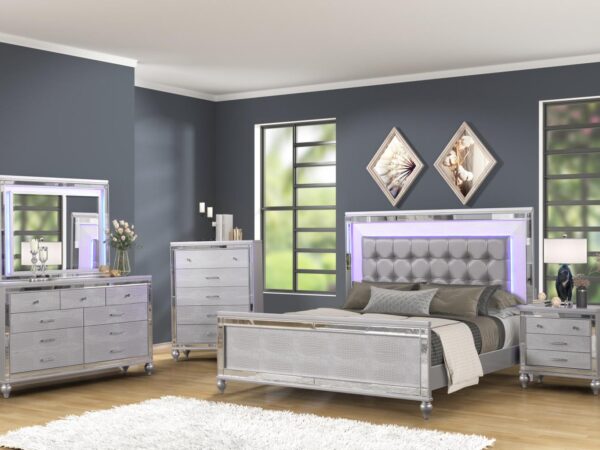 B515 - Emma Silver QUEEN FOOTBOARD