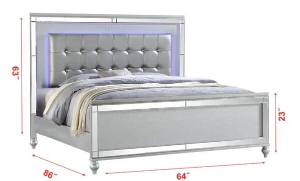 B515 - Emma Silver QUEEN / KING SIDE RAILS