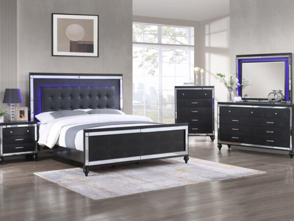 B517 - Emma Black QUEEN FOOTBOARD