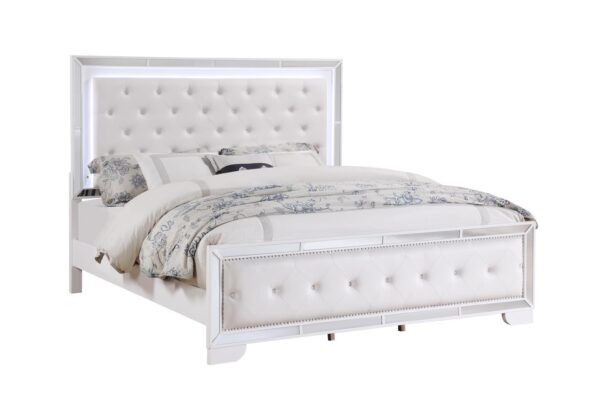 B518 - Demi White QUEEN / KING SIDE RAILS