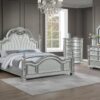 B581 - Atlas Silver King Uph Headboard W/ HB Posts