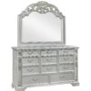 B581 - Atlas Silver King Uph Headboard W/ HB Posts