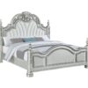 B581 - Atlas Silver King Uph Headboard W/ HB Posts