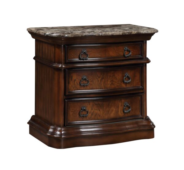 B590 - Lorenzo Nightstand W/ Marble Top