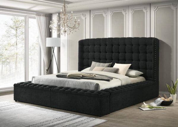 B800 - Versaley Black King Rail and Slats Right Black