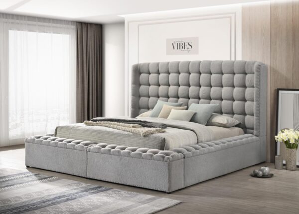 B801 - Versaley Grey King Rail and Slats Left Grey