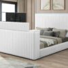 B841 - Rosalie White QUEEN HEADBOARD W/LED (White)