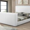B841 - Rosalie White QUEEN HEADBOARD W/LED (White)