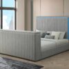 B842 - Rosalie Grey QUEEN HEADBOARD W/LED (GREY)