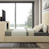 B843 - Rosalie Beige QUEEN HEADBOARD W/LED (Beige)