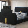 B845 - Evalyn Black QUEEN HEADBOARD W/LED (Black)