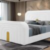 B846 - Evalyn White QUEEN HEADBOARD W/LED (White)