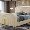 B848 - Evalyn Beige QUEEN HEADBOARD W/LED (Beige)