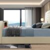 B848 - Evalyn Beige QUEEN HEADBOARD W/LED (Beige)