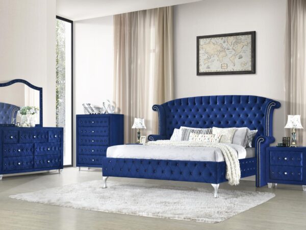BR3700 -  Dana Blue (1/3) Queen Headboard
