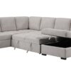 L101 - Larry Beige 3PC Beige Sectional W/ Pull Out Sleeper