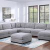 L122 - Violet Gray Armless Chair Grey