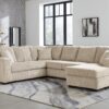 L180 - Tate Ivory 3PC Ivory Sectional