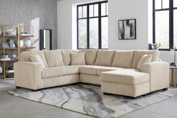 L180 - Tate Ivory 3PC Ivory Sectional