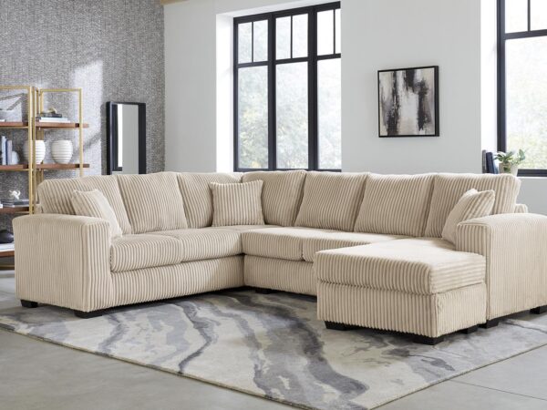 L180 - Tate Ivory 3PC Ivory Sectional