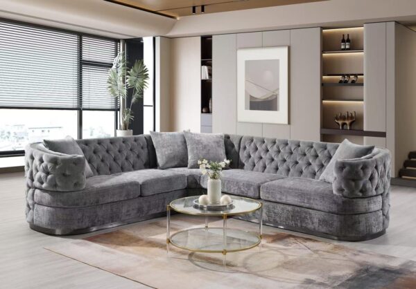 L322 - JAVA Grey 3PC Grey Sectional