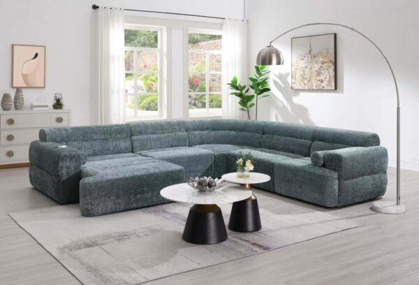 L327 - Alaska Green ARMLESS CHAIR