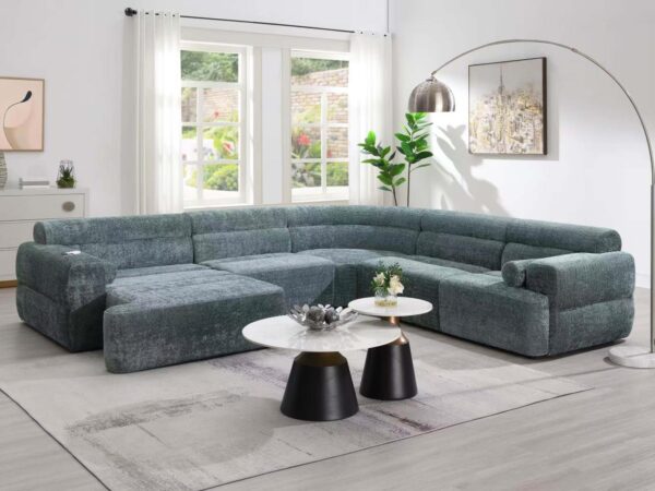 L327 - Alaska Green ARMLESS CHAIR