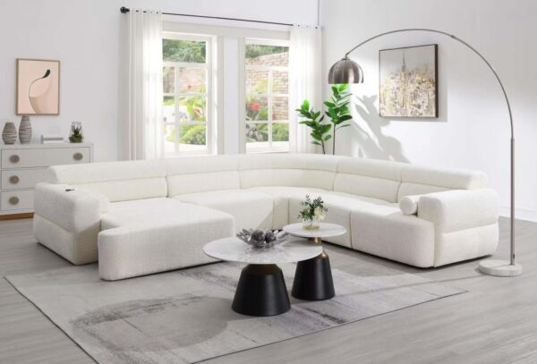 L329 - Alaska Cream ARMLESS CHAIR