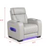 L401 - Polax Grey Power Recliner W/ PWR Headrest
