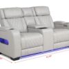 L401 - Polax Grey Power Recliner W/ PWR Headrest