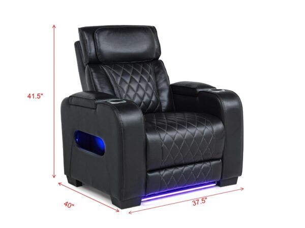 L403 - Polax Black 2PC (Power Sofa & Loveseat)