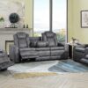L407 - Janet Grey Power Recliner W/ PWR Headrest