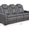 L407 - Janet Grey Power Recliner W/ PWR Headrest