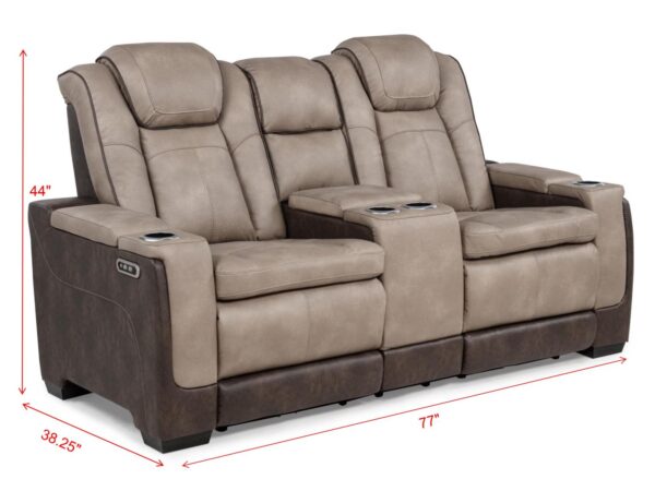 L408 - Janet Brown Power Recliner W/ PWR Headrest