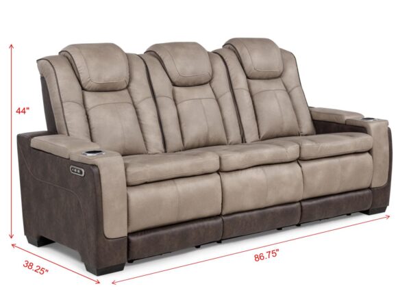 L408 - Janet Brown Power Recliner W/ PWR Headrest