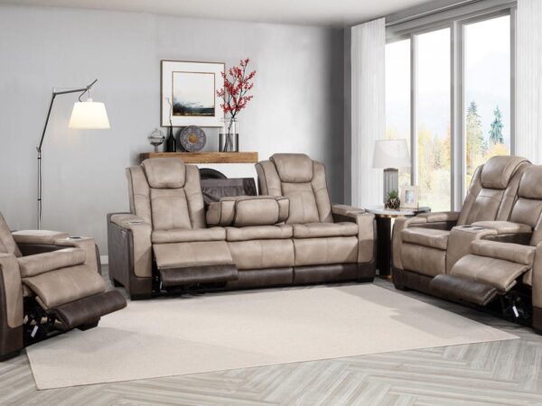L408 - Janet Brown Power Recliner W/ PWR Headrest