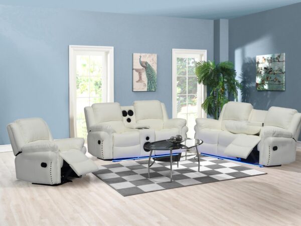 L432 - Cesar ( White ) RECLINING CHAIR